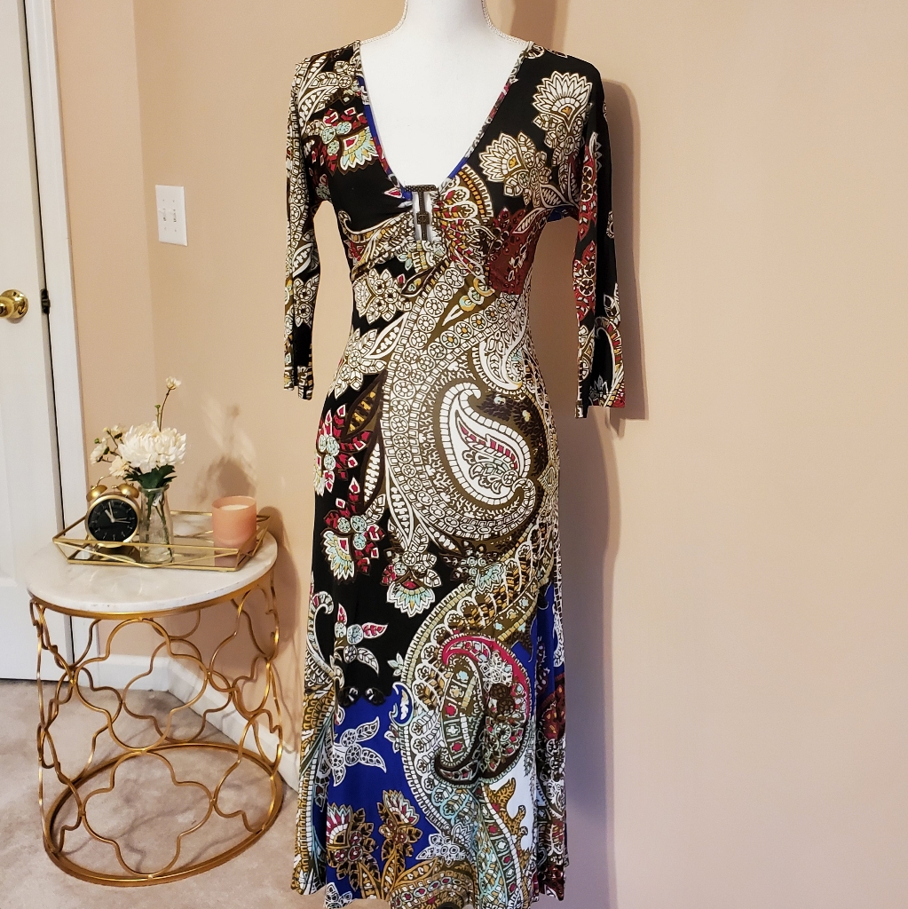 Roberto Cavalli Multicolor Dress Nwot